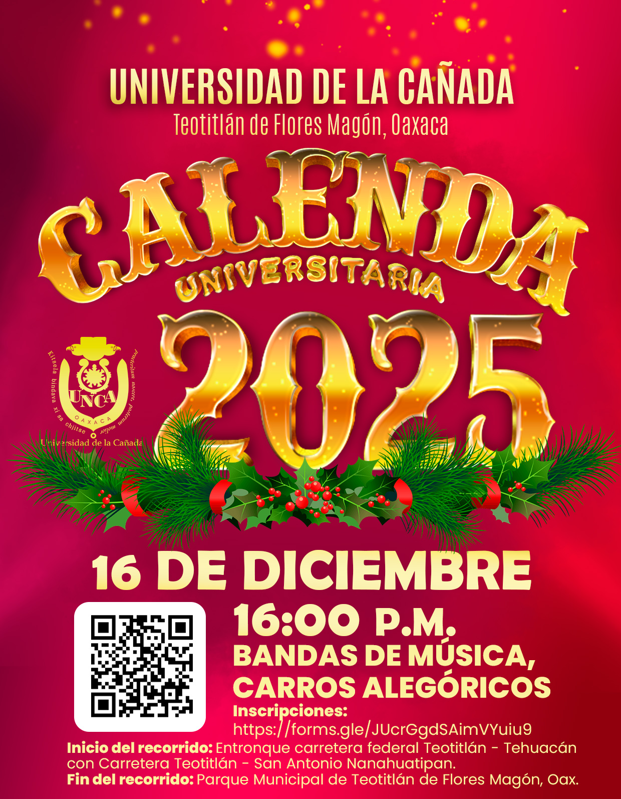 Cartel Calenda Universitaria