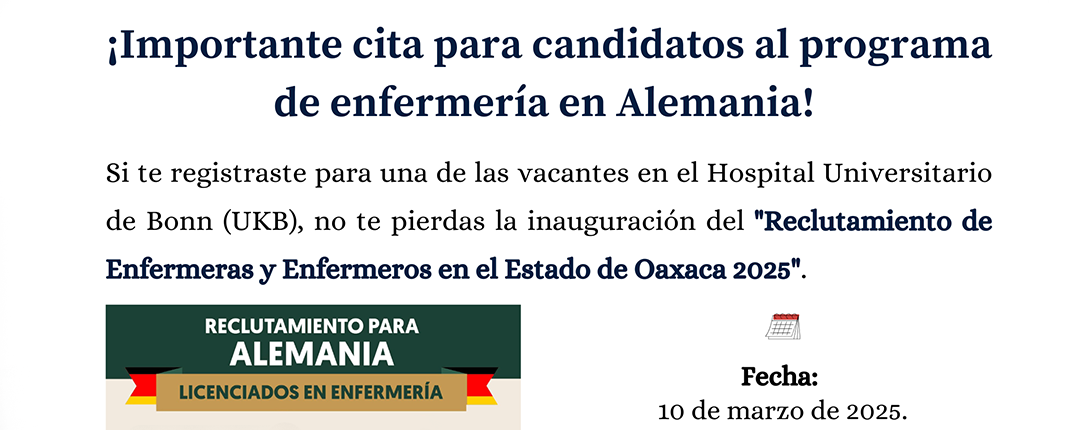 Inauguración del “Reclutamiento de Enfermeras y Enfermeros en el Estado de Oaxaca 2025”