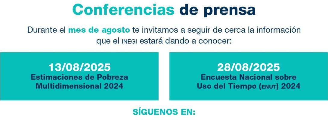 Conferencias de prensa del INEGI